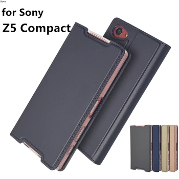 Telefon Primeru za Sony Xperia Z5 Kompakten Z5 Mini Flip Pokrov Telefona Primeru Magnetni adsorpcije Super tanek Mat Dotik
