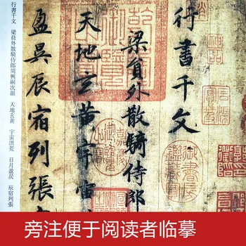 Teče Skript - na Tisoče znakov Zhao Meng - Kitajska Kaligrafija Pisanja - študent Preprost Redno Skriptov pisanja