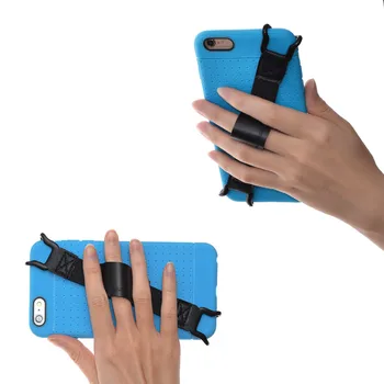 TFY Varnosti Roko Trak z Usnjenim Pasom Držalo, Stojalo za iphone, Samsung Telefonov in Drugih - Deluje z ali brez Primeru