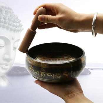 Tibera Meditacija Petje Skledo Nepalski Tibera Buddhist Petje Joga Skledo Budistični Zvočne Terapije Skledo Baker Vere Carft