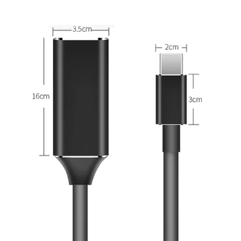 Tip-C za Ženski Adapter HDMI 4K HD TV Kabel za Samsung Huawei Xiaomi PC Prenosni Računalnik in USB 3.1 HDMI Pretvornik D30