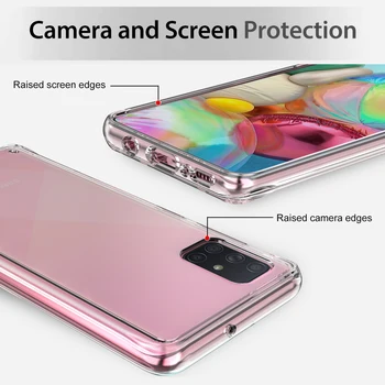 TOIKO Chiron Kristalno Jasno Primeru Telefon za Samsung Galaxy A71 Shockproof Zaščitne Prevleke Mehkih TPU Odbijača Težko PC Hibridni Lupini