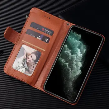 Trak Telefon Vrečko Primeru Za iPhone 11 Pro Max X XR XS Max 6 6S 7 8 Plus SE 2020 Zadrgo Denarnice Primeru Mikrovlaken Leaher Flip Pokrov
