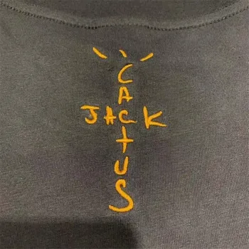 Travis Scott Cactus Jack Žep Vezenje T-Shirt Moški Ženske Poletje Slog, Astroworld Majica S Kratkimi Rokavi Moški Vrh Tees