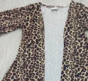 Trendy dekle pade obleko jopico leopard tiskanja otroška oblačila osebnost kul moda boutique 2 delni set