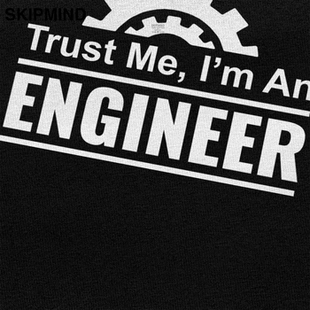 Trendy verjemi Mi, jaz sem Inženir Majica s kratkimi rokavi Moški Kratkimi Tehnik Inženiring Tee Bombaž Mehanske T-Shirt Ideja za Darilo