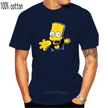 TSDFC Bart Simpson moška Classic T-Shirt Črna unisex majica s kratkimi rokavi moški ženske