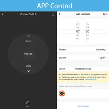Tuya App Wifi Zavese Stikalo za Motorna Zunanjost Zasloni deluje z Google Pomočnik in Echo Alexa Glasovni Nadzor