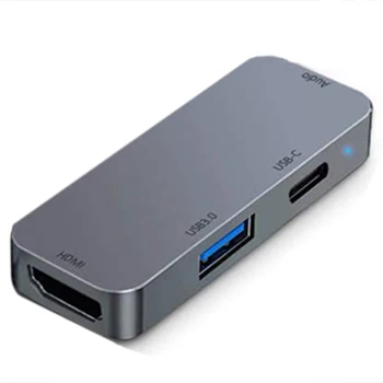 USB C HUB Adapter za iPad Pro 11/12.9 2020/2018,USB C do 4K HDMI Adapter s 3,5 mm Slušalke Jack o,USB3.0