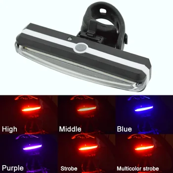 USB Kolo Zadnje Luči Bela/Rdeča/Modra/Roza LED Izposoja Luč Gorsko Kolo Varnost opozorilna Lučka Recharegable Kolesarjenje Rep Lučka