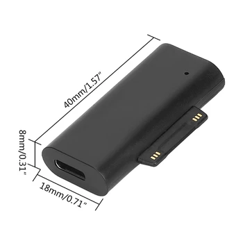 USB Tip C PD napajalni Kabel Adapter za microsoft Surface Pro 34567 Pretvornik 62KA