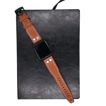 Usnje Watchband za Apple Watch Band Serije 4/3/2/1 Šport Usnjeno Zapestnico 42 mm 38 mm, Trak Za iwatch 6 5 4 MP 44 mm 40 mm