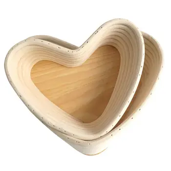 V obliki srca kruh fermentacijo košarico, posebno kalup za peko kruha, ljubezni v obliki srca pastorala slog piknik kruh