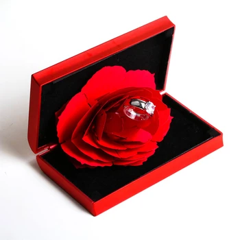 Valentinovo darilo nove višji zložljive black box rdeč krog rose nakit polje darilo za rojstni dan