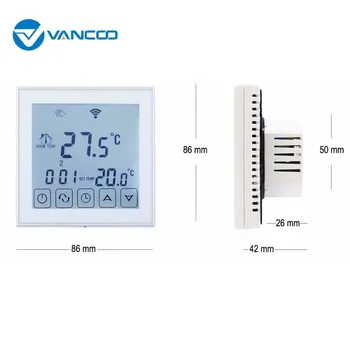 Vancoo Smart Termostat 220V Wifi Temperaturni Regulator Digitalni Calefaccion Električno Talno Ogrevanje Thermoregulator