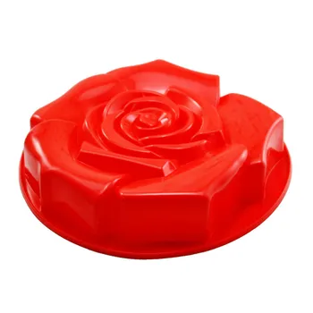 Velika Rose Cvet Oblike Silikona Torto Plesni Torto Pan Muffin Skodelice Žele Puding Peko plesni DIY Peko Torte Orodja