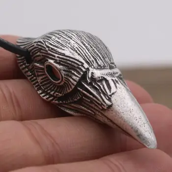 Viking Krokar Lobanje Nakit Norse Odin Ptica Vrana Simbol Moškega Ogrlica Amulet In Talisman Ženska Nakit