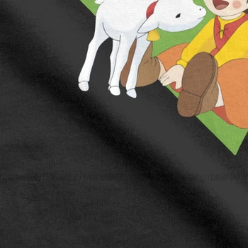 Vintage Heidi Dekle Alp T-Majice Moške O Vratu, Bombaž Majica Kozje Anime Kratek Rokav Tee Majica Plus Velikost Vrhovi