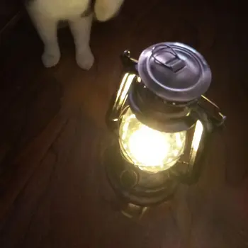 Vintage LED Svetilka Svetilka za Varčevanje z Energijo Ročno Svetilko z Visi Kavelj za Kampiranje na Prostem