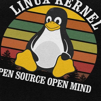 Vintage Linux Odprtokodni Dovzetnosti Majica S Kratkimi Rokavi Moški Bombaž Pingvin Programer Programskih Kodiranje Coder Tee Vrhovi Priložnostne Tshirt Darilo