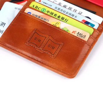 Vintage Poslovnih Potni list, Krije Imetnik Potovalni Pripomočki Moških ID Banka Kartico PU Usnje Denarnice Primeru Prenosni Vožnje Dokumentov