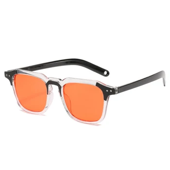 Vintage sončna Očala Ženske, Moške blagovne Znamke Deisgner Kvadratek sončna Očala Moški Ženski Pregleden Okvir Retro Očala UV400 Gafas de