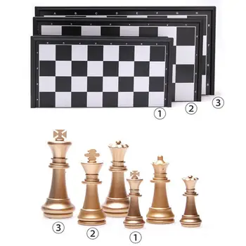 Visoka Kakovost Šahovsko Igro Srednjeveška Šahovska Garnitura Z Šahovnici Šahovske Figure, S Šahovnici Zlato, Srebro Magnetni Šah