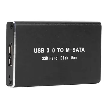 VKTECH SSD Primeru Trdi Disk, Ohišje USB 3.0, da MSATA Adapter za Zunanji Trdi Disk Polje HDD Ohišje mSATA Mobilne SSD Disk Primeru