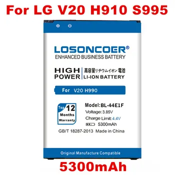 Vrh 5500mAh BL-45B1F Baterija Za LG V10 Baterije H961N F600 H900 H901 VS990 H968 H960 V10 K520 BL-44E1F za LG V20 F800 H990 H990