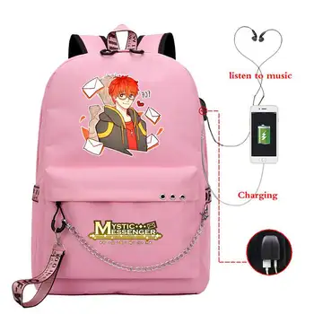 Vroče Anime Fantje Dekleta USB Nahrbtnik Otroke, Najstnike, Šolske Torbe Bookbag Igro mystic Laptop messenger Potovanja Torba Modne Torbe