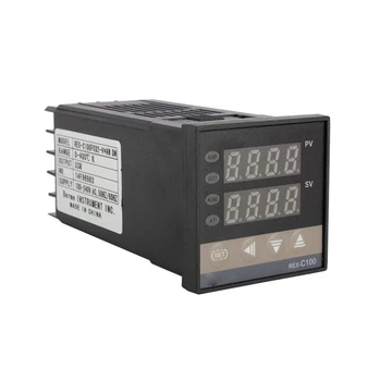 Vroče Digitalni PID Temperaturni Regulator Kit Dual digital display (Digitalni Zaslon REX C100 Termostat + 40Da SSR Rele+ K Vrsto Sonda za Senzor