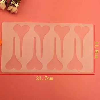 Vroče DIY 3D Srce oblika Silikonsko Plesni Čokolado Bakeware Rojstni dan Torta Piškotek Okrasitev Orodja Čokolada Plesni Matrica Muffin Pan