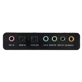 Vroče-Zunanji USB, 5.1 3D Zvočno Kartico Virtualni 7.1 Kanalni Pretvornik Kabel