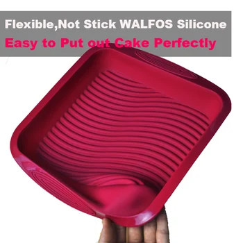 WALFOS Food Grade Non-Stick Silikonski Večplastna Pravokotne Oblike Silikona Kruh Pan Toast Kruh Plesni Pladenj za Torto Plesni Peko Orodja