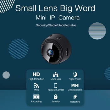 WiFi HD 1080P Home Security-Fotoaparat Night Vision Mini Brezžična nadzorna Kamera Daljinsko Zaznavanje Gibanja Video Kamera