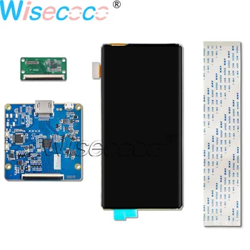 Wisecoco 6 Inch Rollable Prilagodljiv OLED 2160*1080 LCD-Zaslon 48 Zatiči Zaslon 1mm s HDMI za MIPI Voznik Odbor