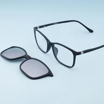 XINZE Nova sončna Očala z Magnetno Sponko na Očala za moške in ženske magnet nastavite ogledalo Optični Kratkovidnost Recept Očala