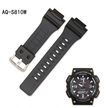 Za Casio G-SHOCK AQ-S800 AQ-S810W 18 mm Smart Šport Gledam Accessorie Sweatproof Trpežna Silikonska Watchband Silikonski Pašček za Zapestje