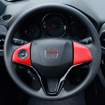 Za Honda SSF HR-V VEZEL Avto Styling Pribor ABS Chrome Avto Volan Gumb okvir Plošča Pokrov Trim