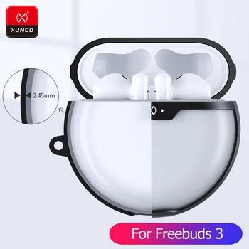 Za Huawei Freebuds 3 Slušalke 360 Shockproof Vrečko Blazin Odbijača Primeru Prozoren Pokrov Kljuke za Freebuds 3 Slušalke Primeru Vrečko
