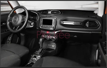 Za Jeep Renegade 2016 2017 2018 Notranje zadeve Cover Prevleko iz Ogljikovih Vlaken Barva Ročaj Pokrov Zraka Vent SUV Dekoracijo Styling Dodatki