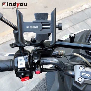 Za KAWASAKI Z 650 Z650 2007-2020 2019 2018 Motocikel CNC Krmilo Mobilni Telefon, Držalo GPS nosilec, stojalo
