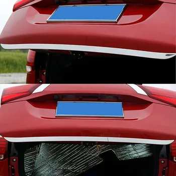 Za Mitsubishi Outlander 2013 - 2019 Chrome Zadaj Prtljažnik Naglas Kritje Rep vrata, vrata prtljažnika, Trim Nazaj Boot Vrata Trakovi Nalepke