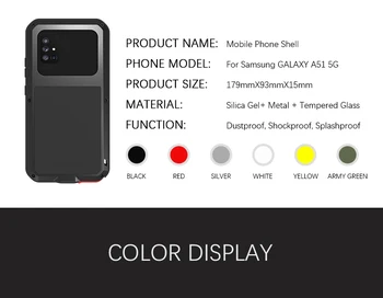 Za Samsung Galaxy A51 A71 5G Primeru, Prvotno LJUBEZEN MEI Močan Shockproof Kovinski Oklep Nepremočljiva Telefon Primeru Za Galaxy A71 A51 5G