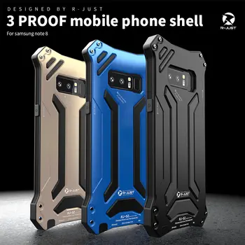 Za Samsung Galaxy Note 10 Plus Primeru Kovine Aluminij Silikonski Težka zaščitni Pokrov za Samsung Opomba 9 Oklep Primeru Luksuznih