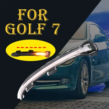 Za Volkswagen Golf 7 MK7 W204 W205 V5 A4 Dinamično Blinker LED Vključite Signal Ogledalo Luči za VW Vzvratno Ogledalo, Lučka