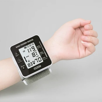 Zapestje Digitalni Medicinske Odraslih Krvni Tlak, Srce Monitor Tenziometra BP Utrip Meter Tonometer Samodejno Sphygmomanometer
