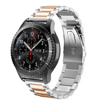 Zapestnica iz nerjavečega Jekla pasu za Galaxy Watch 46mm Galaxy Prestavi S3 Classic/Obmejni 22 mm širina Kovinski Zamenjava pašček za zapestje