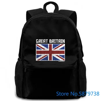 Zastavo združenega KRALJESTVA Velika Britanija, Anglija, London Style korejskega blagovne Znamke srednjih let ženske moški nahrbtnik za prenosni računalnik potovanja šole za odrasle