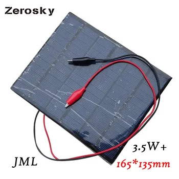 Zerosky Visoke Kakovosti 6V 4,5 W 520mAh Monokristalne silicijeve Mini Sončne celice, Modula Celic Za Lahka Baterija 165x165mm
